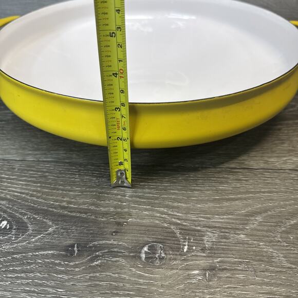 Dansk International Design France Yellow 13.5' Enamel Paella Pan New - Picture 5 of 8